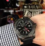 AAA Replica Breitling Avenger II GMT Diamond Bezel All Black Wrist